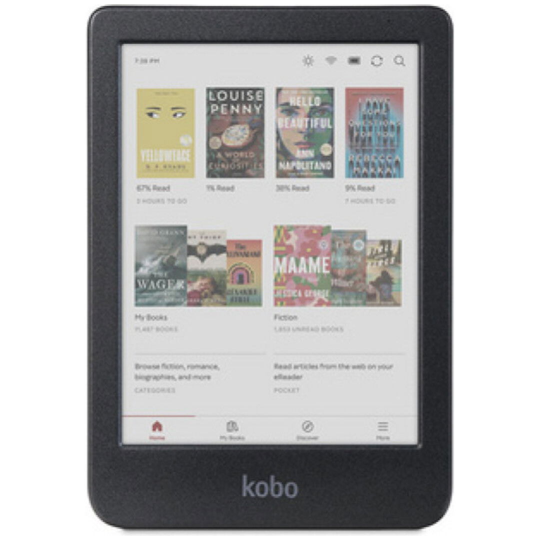 E-bralnik 6" Kobo Clara Colour 16GB (N367-KU-BK-K-CK)