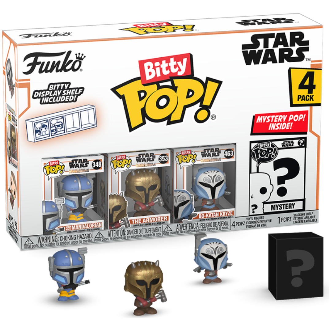 FUNKO BITTY POP: STAR WARS - HEAVY MANDALORIAN 4PK