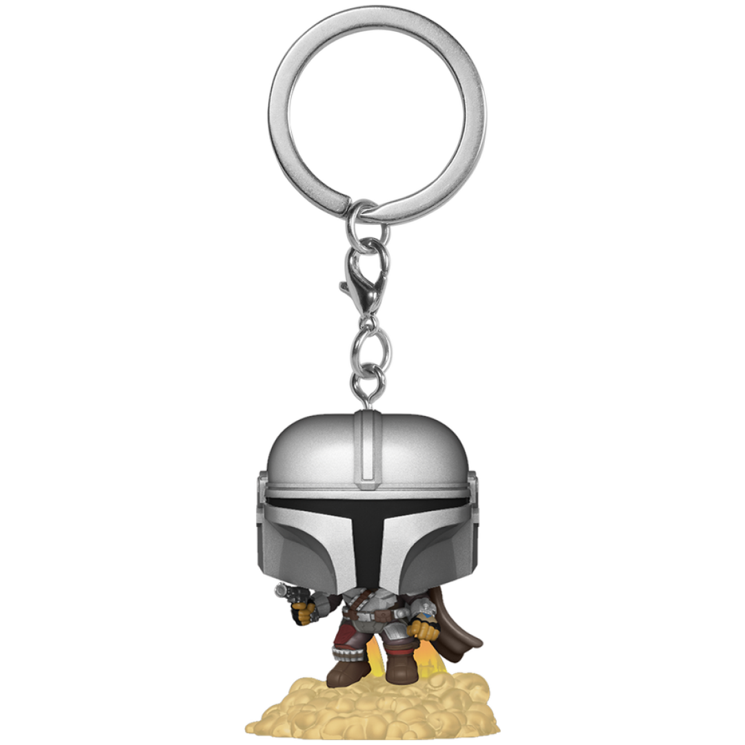 FUNKO POCKET POP KEYCHAIN Star Wars The Mandalorian The Mandalorian with booster obesek