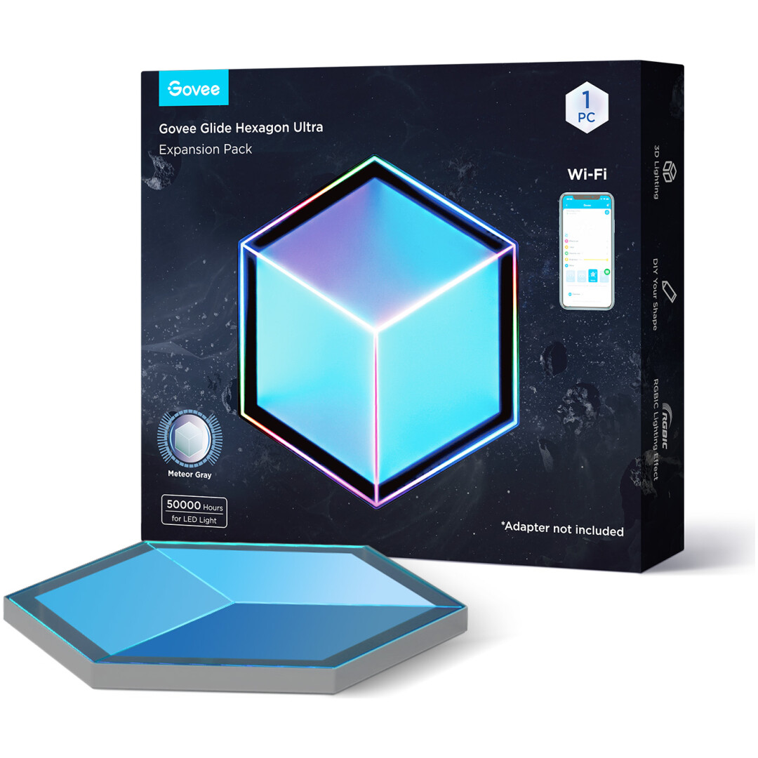 GOVEE GLIDE HEXAGON LIGHT PANELS ULTRA razširitveni paket