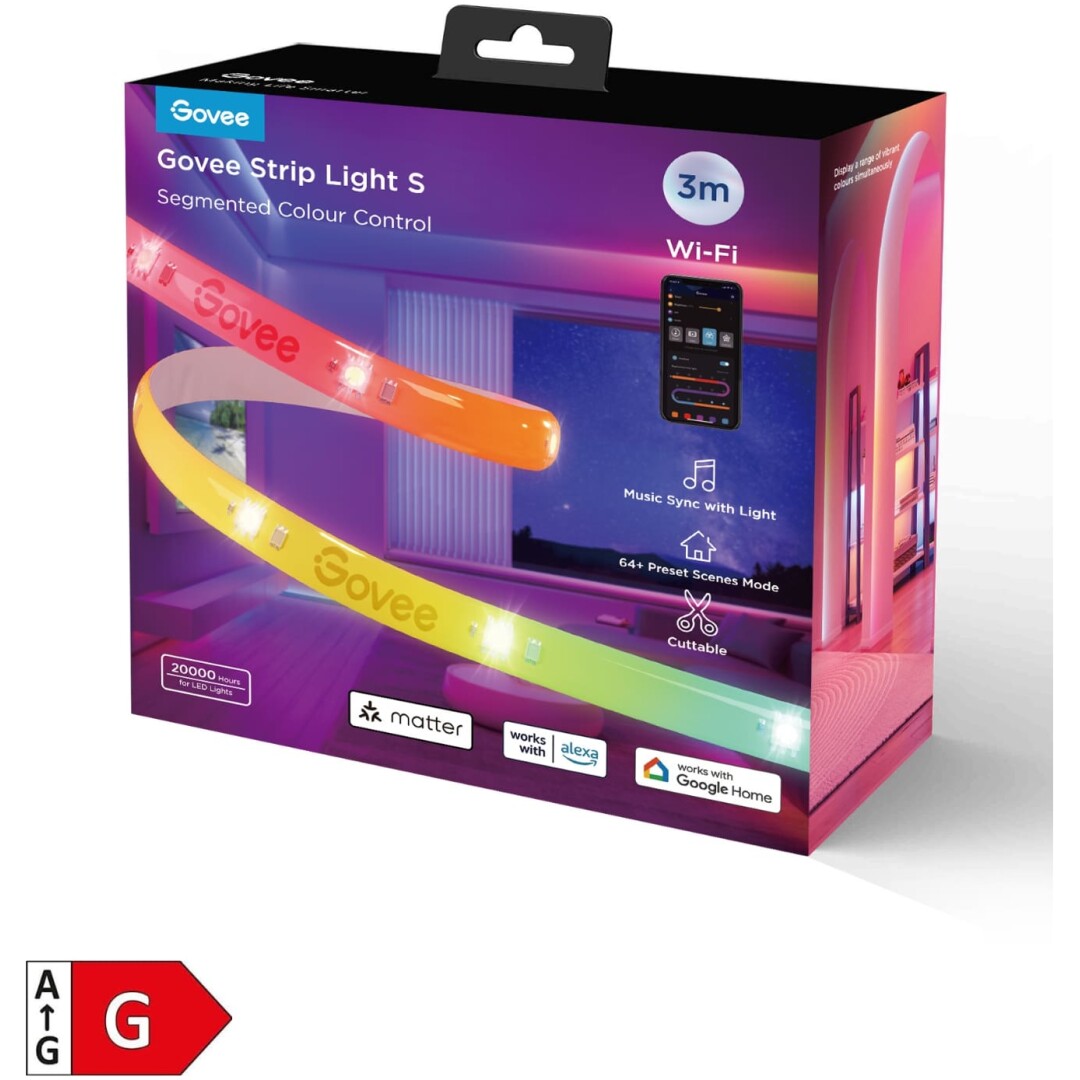 GOVEE RGBIC LED svetlobni trak S 3M