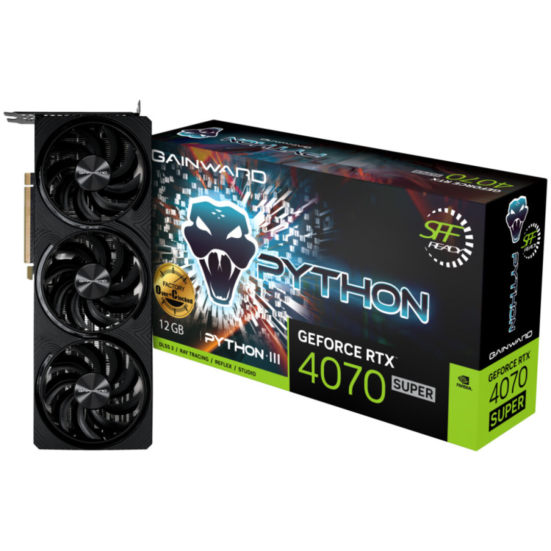 Grafična kartica nVidia RTX4070 Super Gainward Python III OC - 12GB GDDR6X (4823)