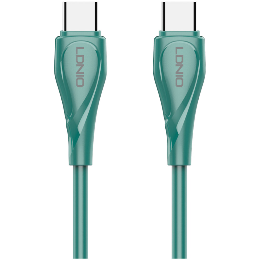 LDNIO CHARGING DATA CABLE (C-C) 65W 2M GREEN LC612C