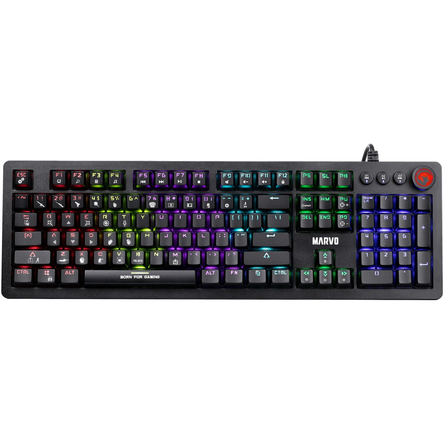 MARVO KG917 RGB MEHANSKA TIPKOVNICA