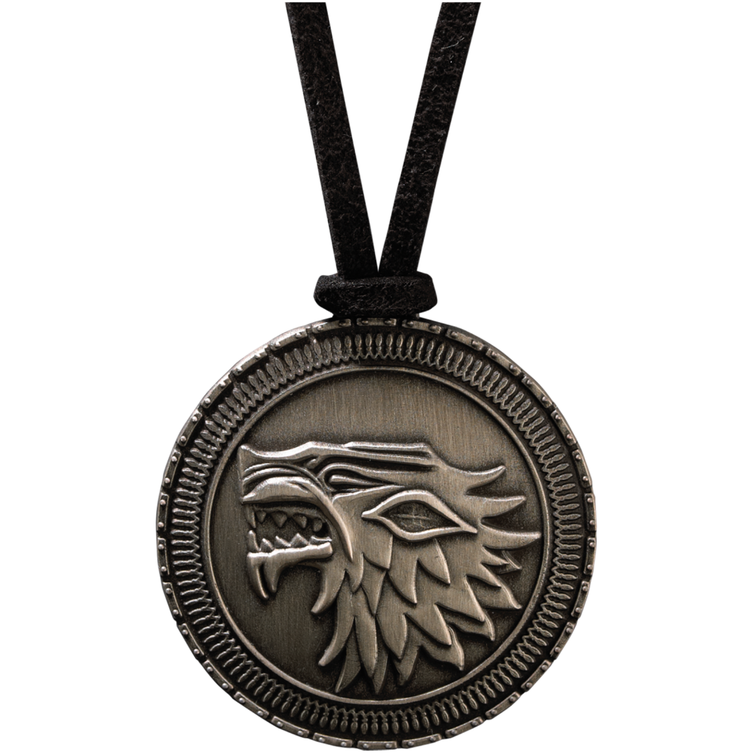 NOBLE COLLECTION - GAME OF THRONES - J - STARK SHIELD PENDANT / COSTUME