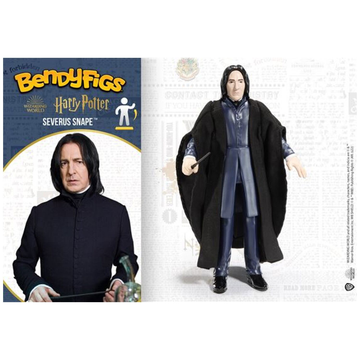 NOBLE COLLECTION - HARRY POTTER - BENDYFIGS - SEVERUS SNAPE FIGURA