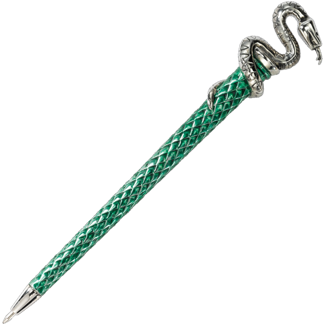 NOBLE COLLECTION - HARRY POTTER - SLYTHERIN PEN SILVER PLATED