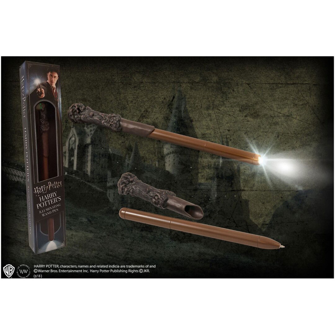 NOBLE COLLECTION - HARRY POTTER - WANDS - HARRY ILLUMINATING WAND PEN PISALO