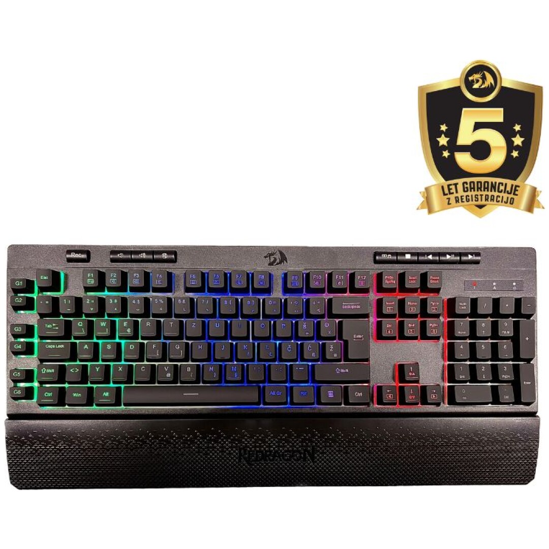 REDRAGON SHIVA K512 RGB TIPKOVNICA S ŠUMNIKI