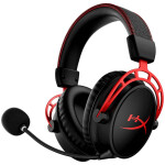 Slušalke brezžične HP naglavne z mikrofonom USB sprejemnik HyperX Cloud Alpha Wireless črna-rdeča (4P5D4AA)