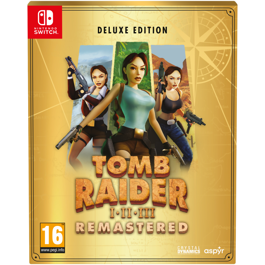 Tomb Raider I-III Remastered Starring Lara Croft - Deluxe Edition (Nintendo Switch)