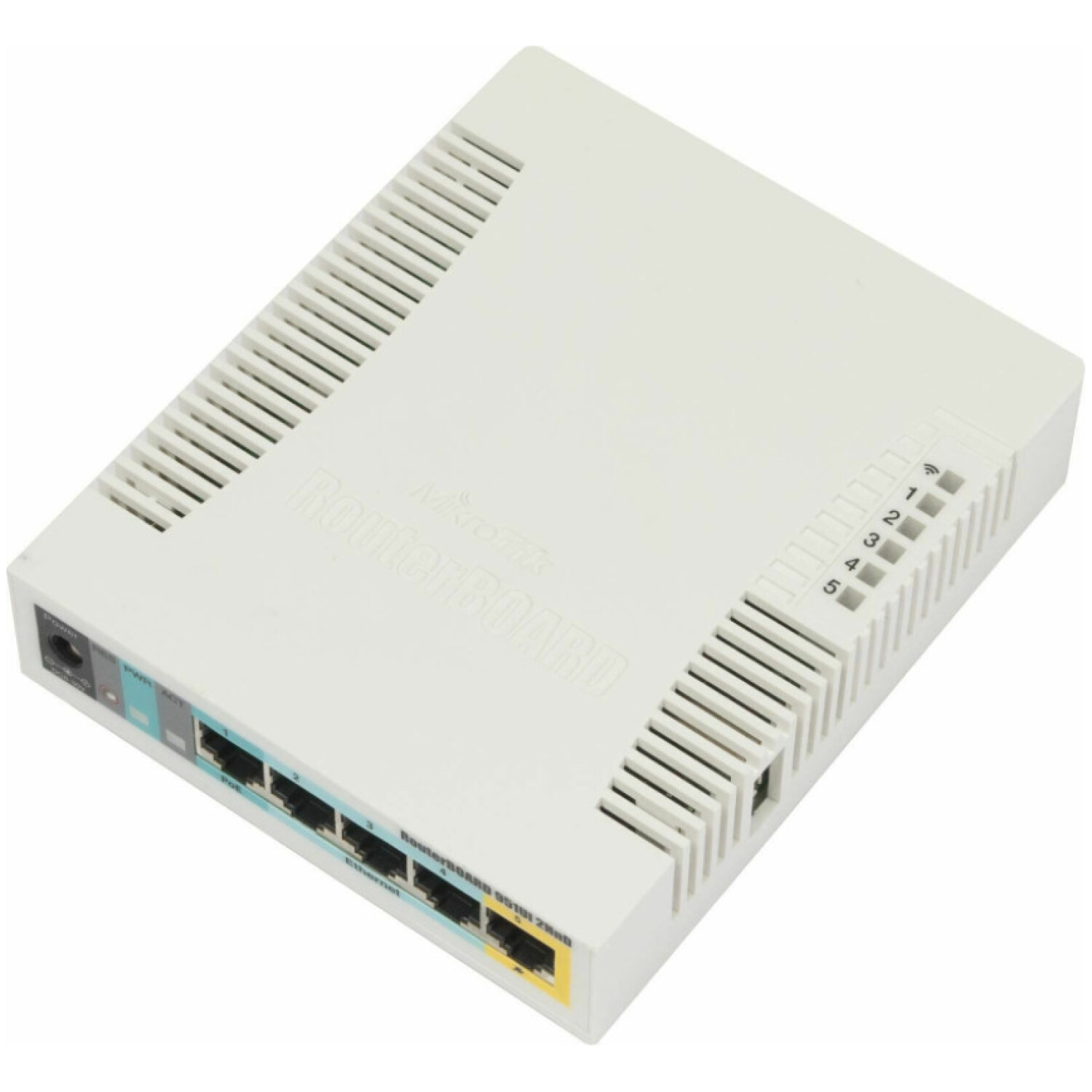 Usmerjevalnik brezžični Mikrotik WiFi4 802.11n N300 300Mbit/s 5xLAN 1x notranja antena (RB951Ui-2HnD)