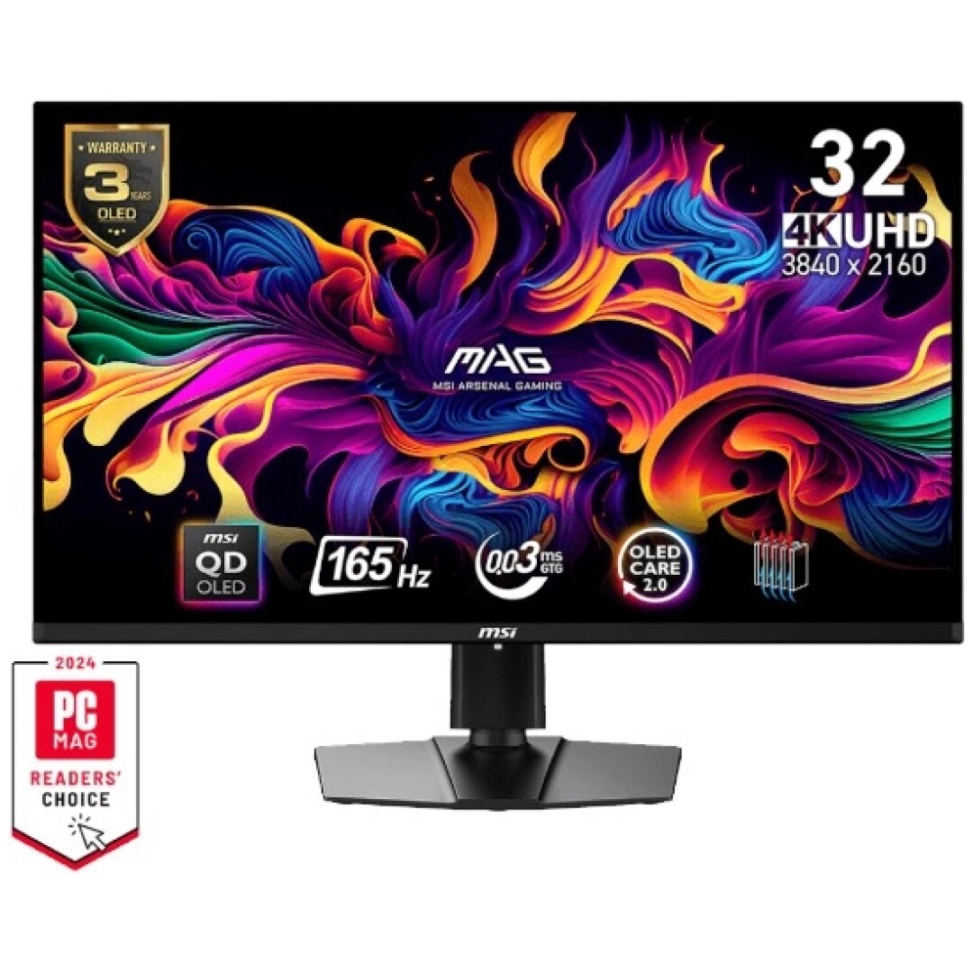 Zaslon MSI MAG 321UP QD-OLED 31.5" / UHD / 165Hz / 0