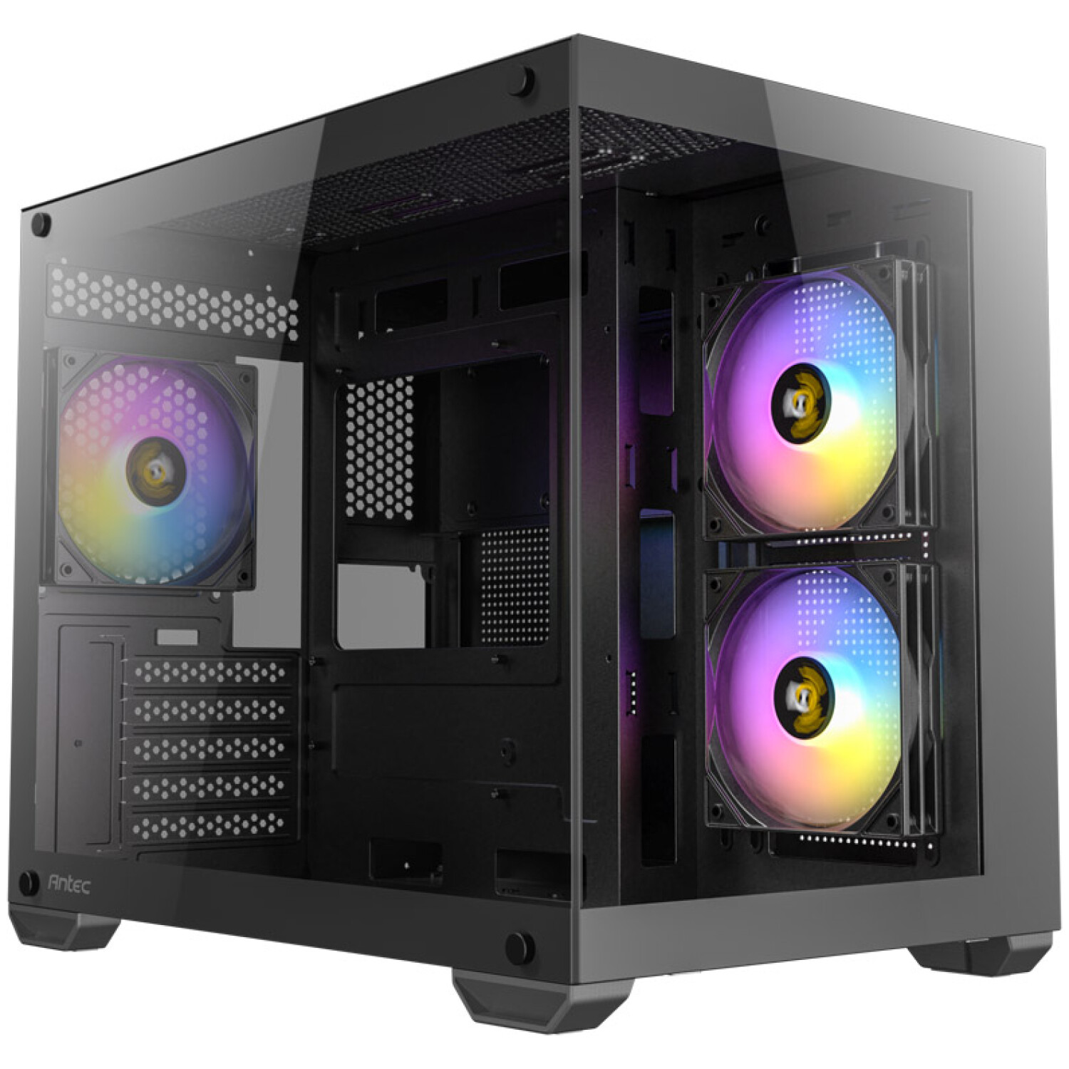 ANTEC CX600M RGB mini ATX okno črno ohišje