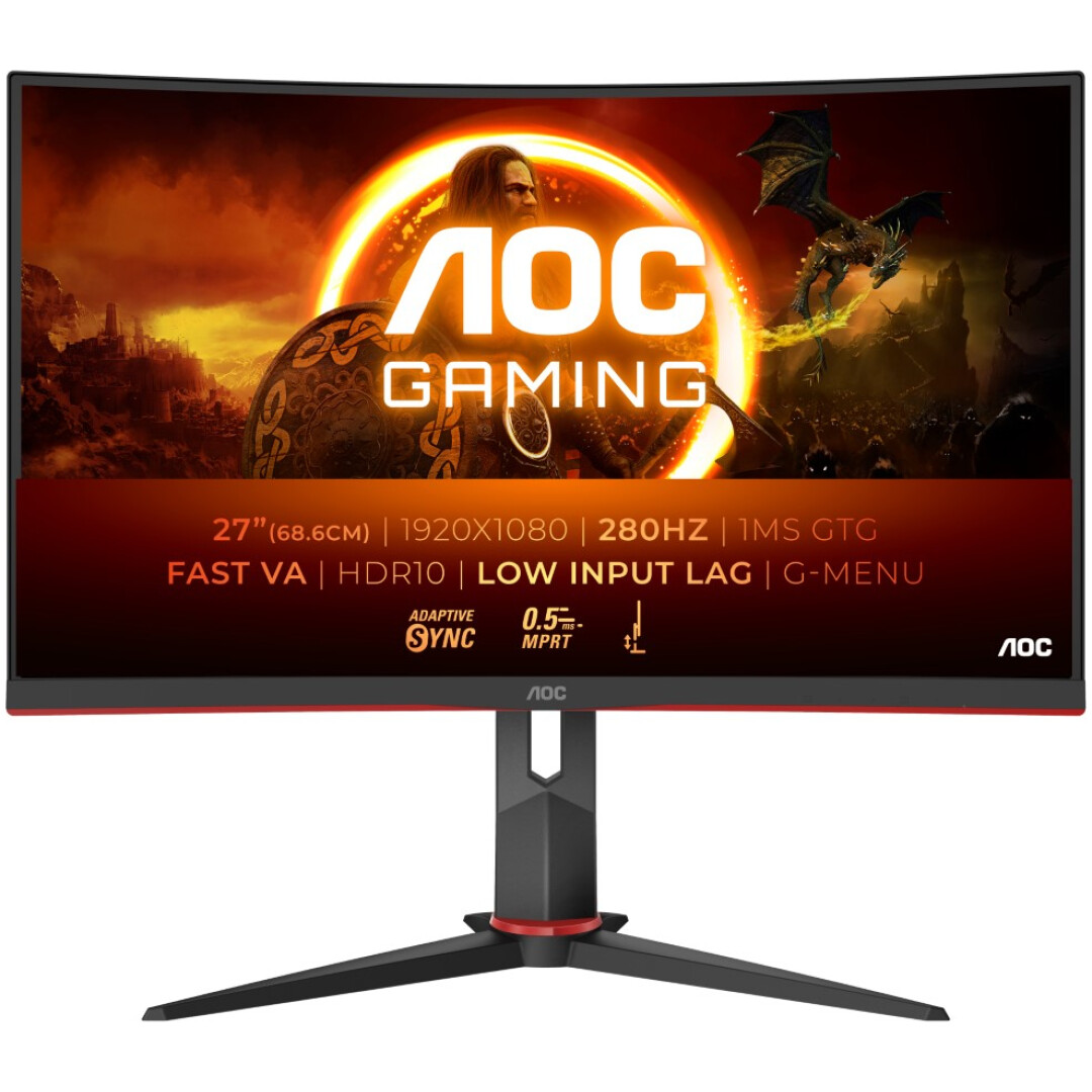 AOC C27G2Z3 27'' 280Hz ukrivljen gaming monitor