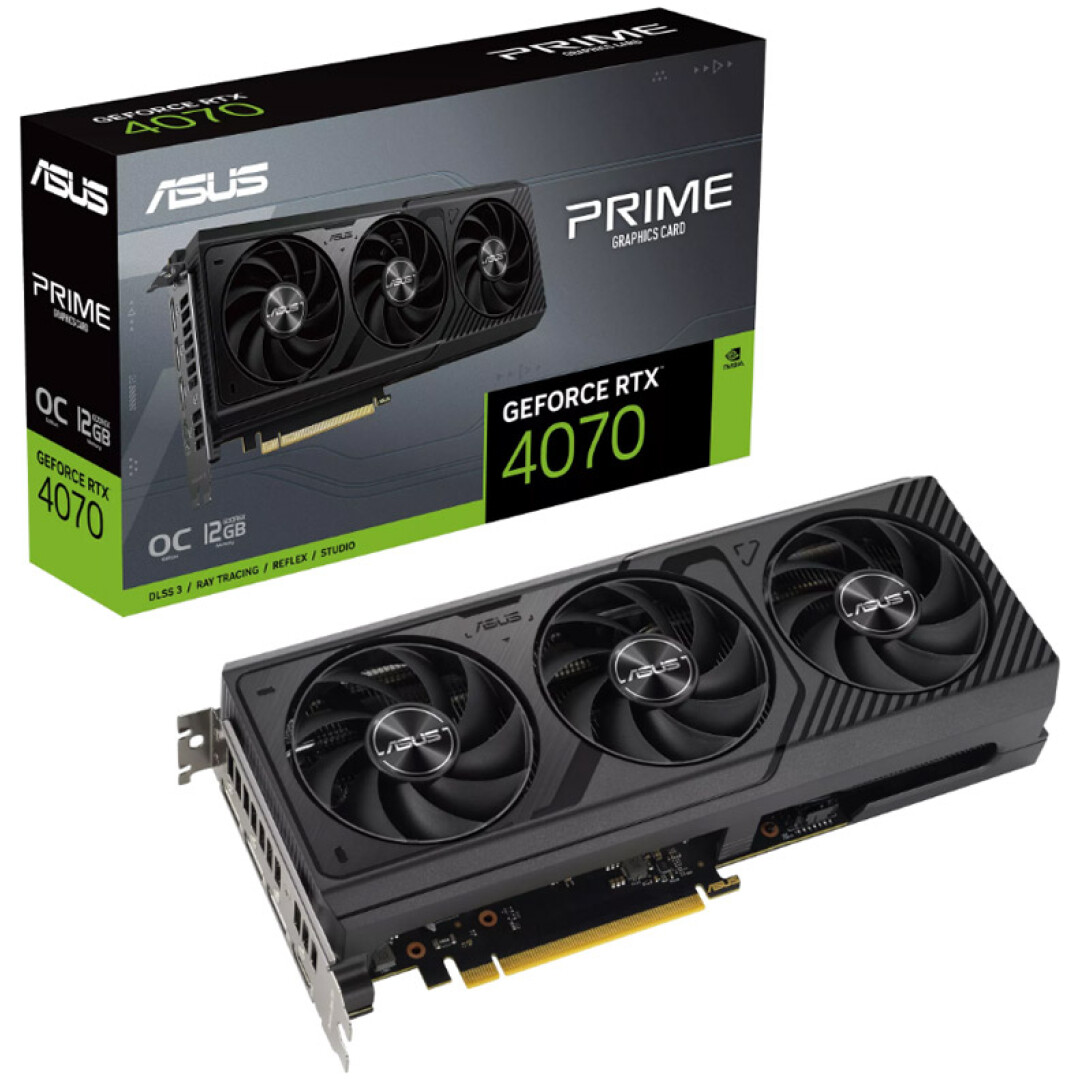 ASUS Prime GeForce RTX 4070 OC 12GB GDDR6X (PRIME-RTX4070-O12G) grafična kartica