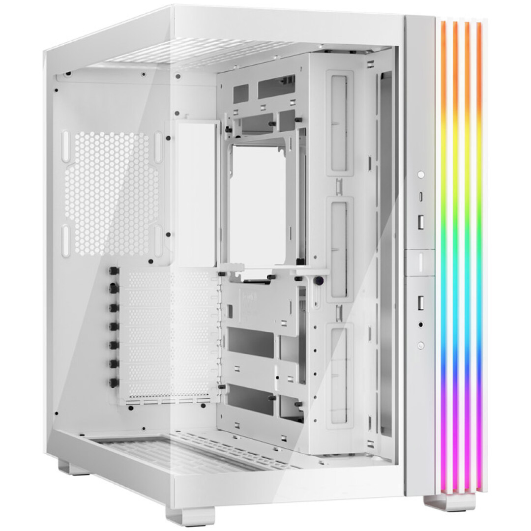 BE QUIET! LIGHT BASE 600 DX (BGW66) RGB midi-ATX okno belo ohišje