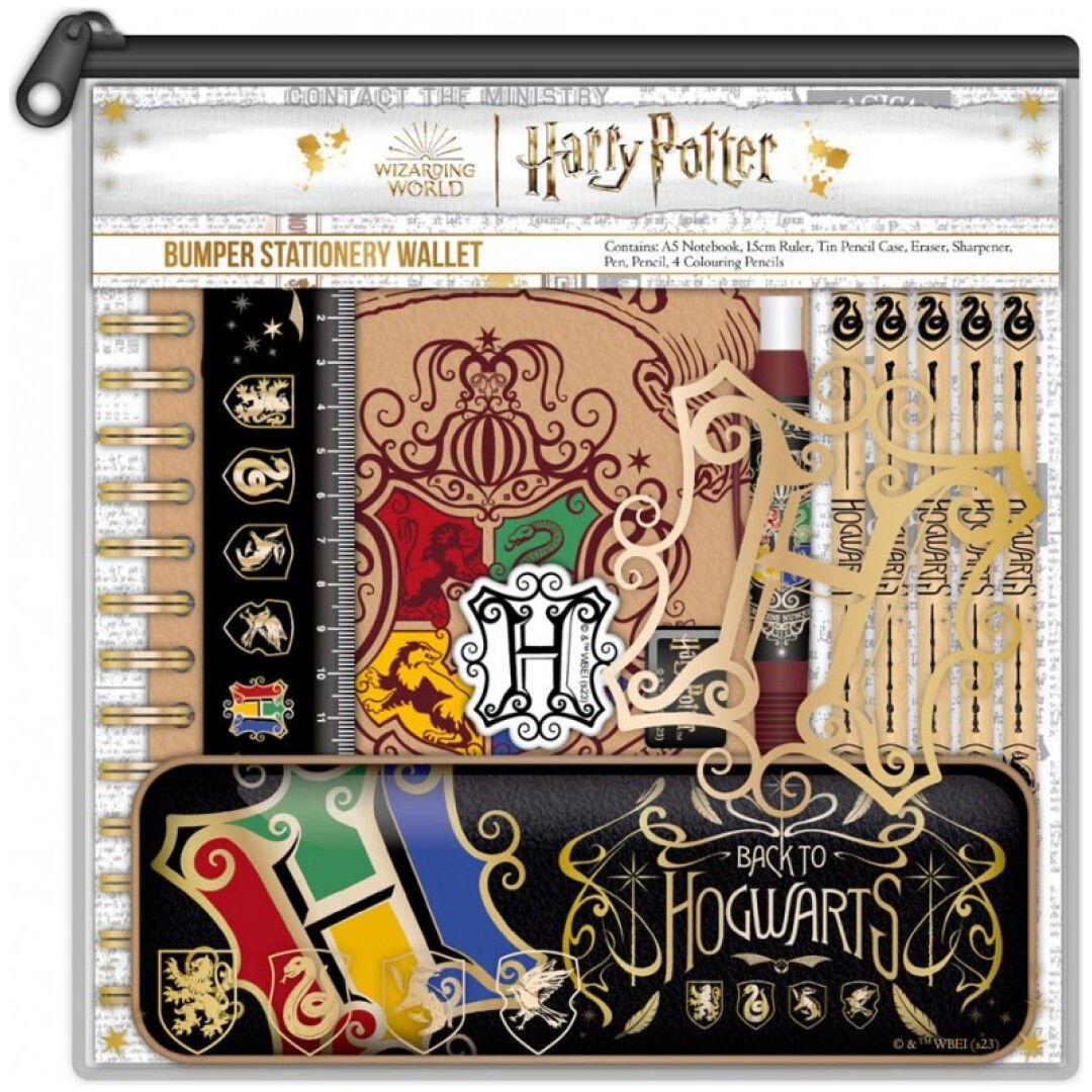 BLUE SKY HARRY POTTER BUMPER PISARNIŠKI SET - COLOURFUL CREST