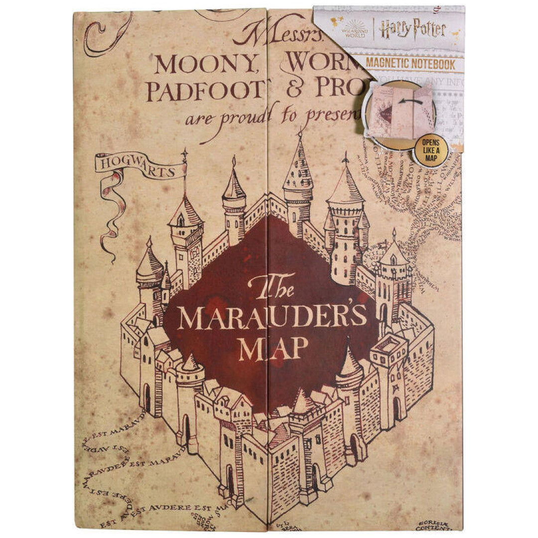 BLUE SKY HARRY POTTER MARAUDERS MAP A5 BELEŽNICA