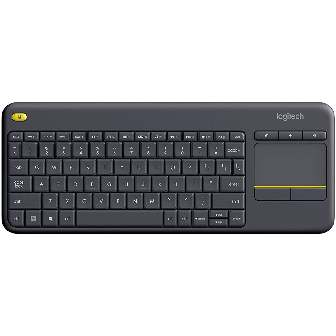 Brezžična tipkovnica Logitech K400 Plus Wireless Touch črna (Unifying