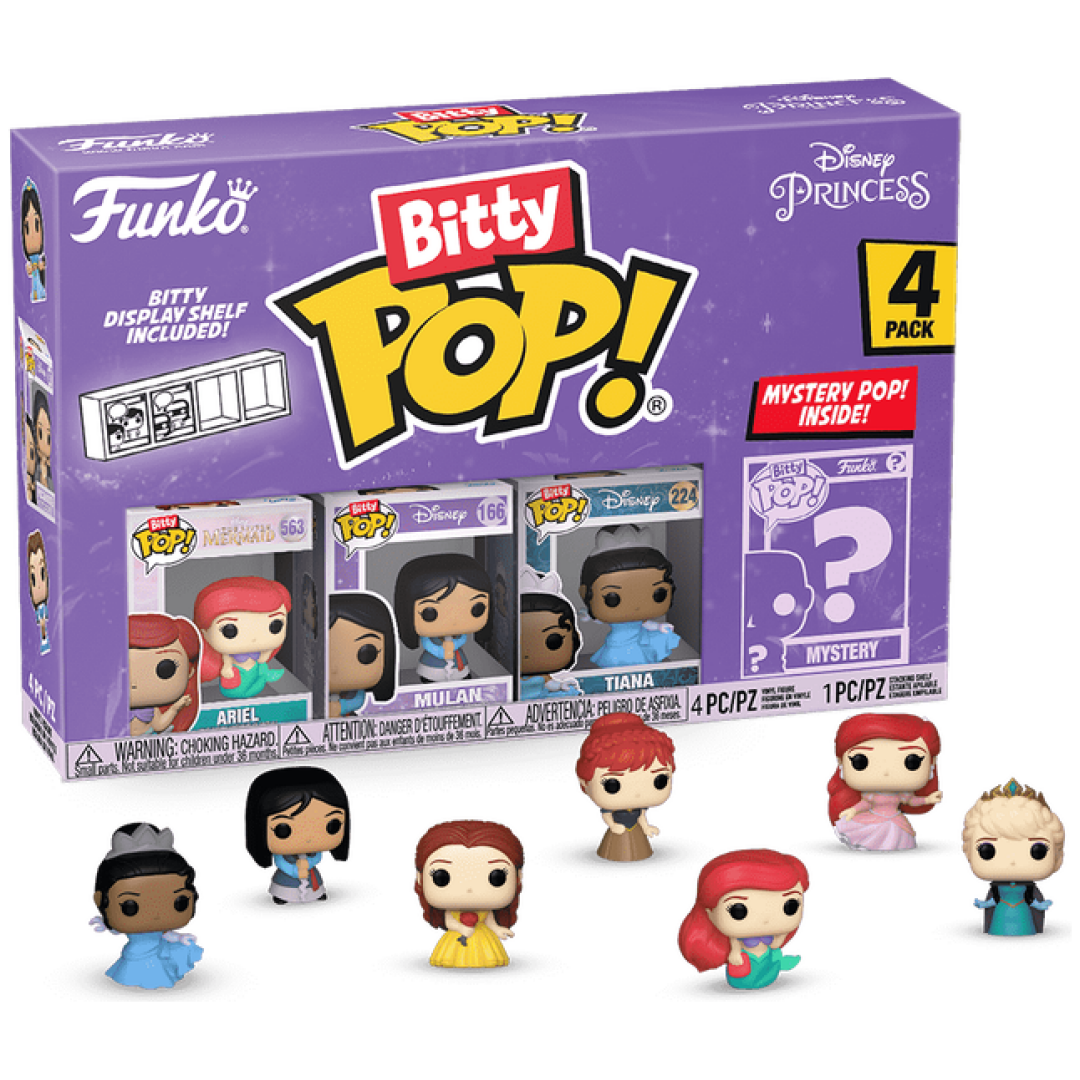 FUNKO BITTY POP: DISNEY - ARIEL 4PK