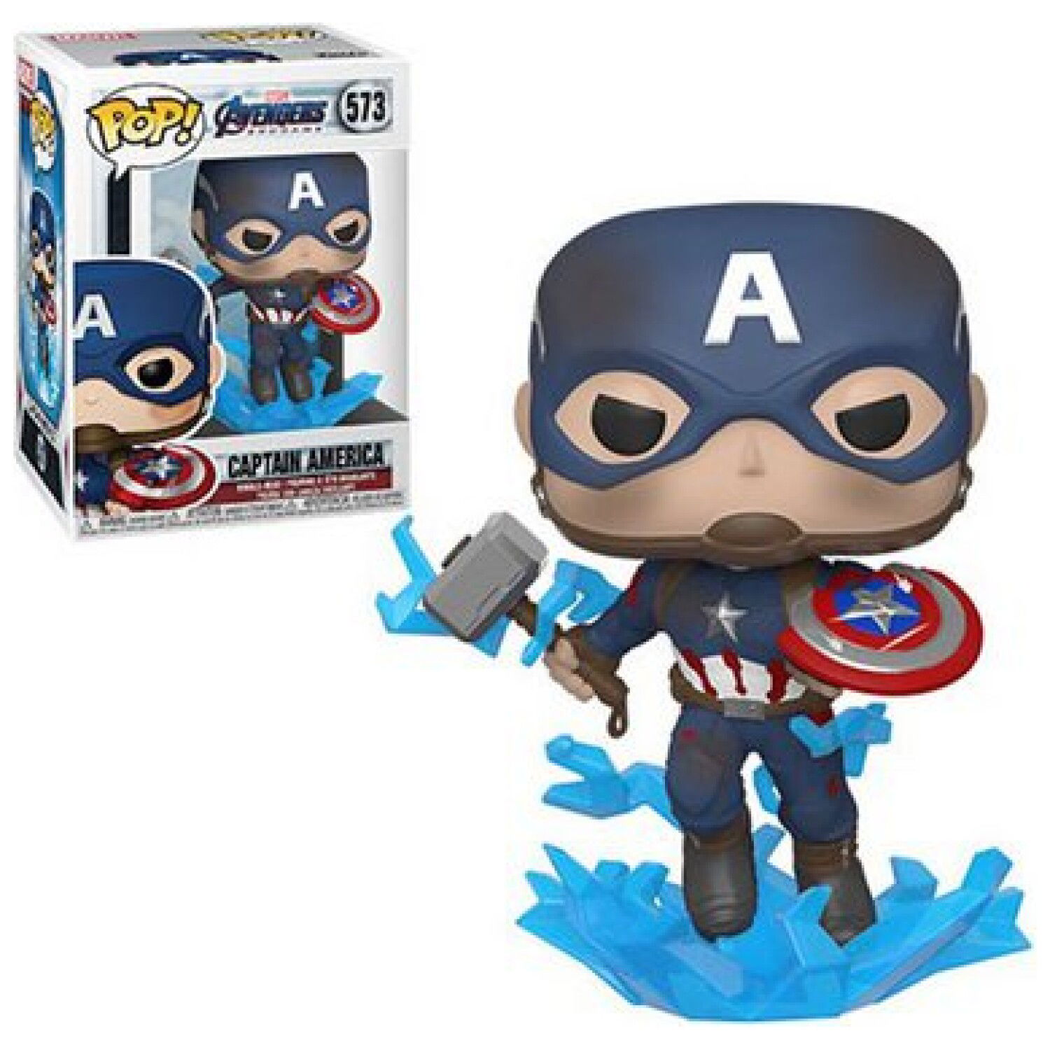 Figura FUNKO POP MARVEL: ENDGAME -CAPT A W/BROKEN SHIELD & MJOLNIR