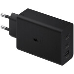 Hišni polnilec 100-240V => 1x USB-A (ž) 2x USB-C 65W Samsung Trio (EP-T6530NBEGEU)