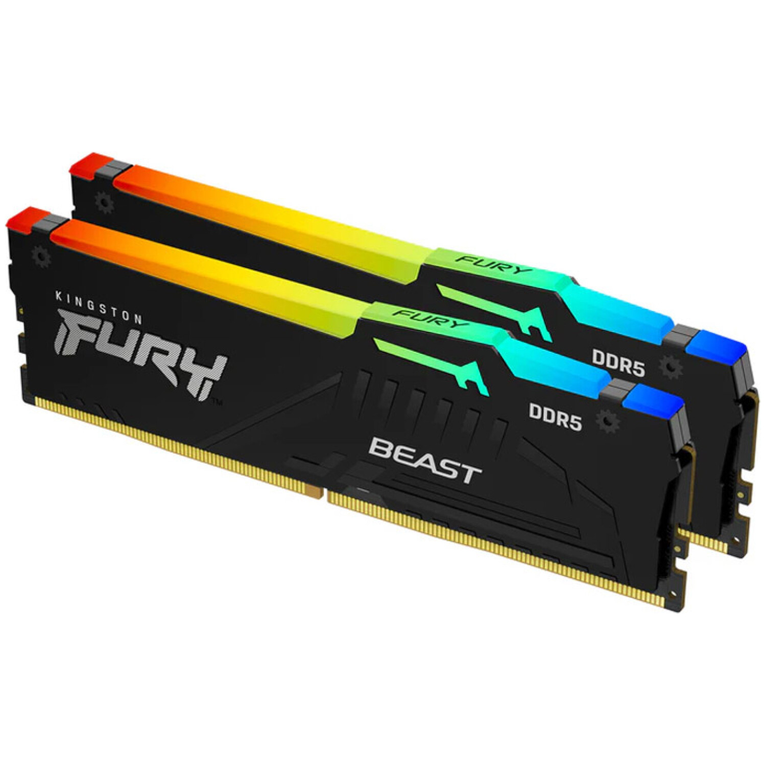 KINGSTON Fury Beast 64GB (2x32GB) 6000MT/s DDR5 CL30 XMP KF560C30BBEAK2-64 RGB ram pomnilnik