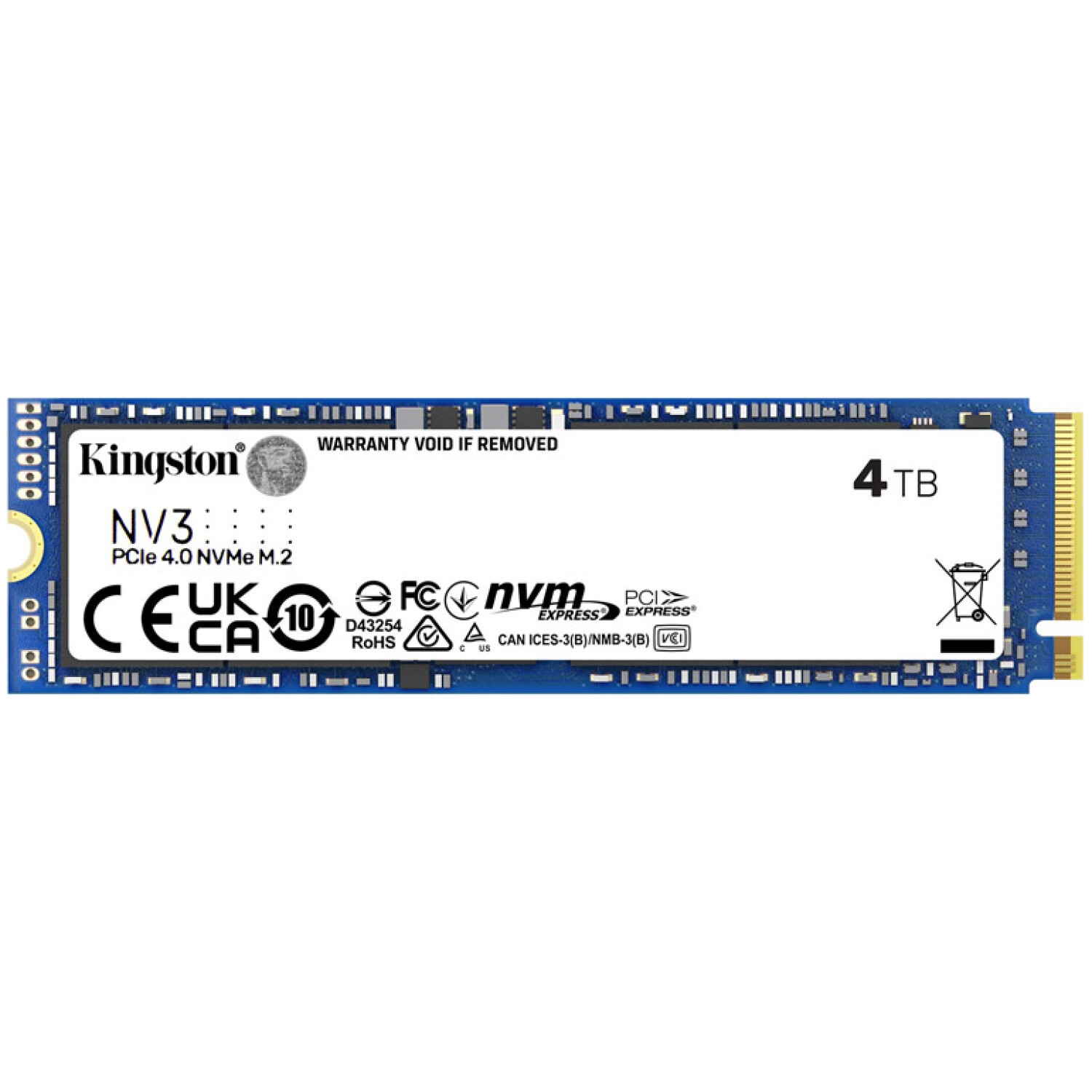 KINGSTON NV3 4TB M.2 PCIe 4.0 NVMe (SNV3S/4000G) SSD