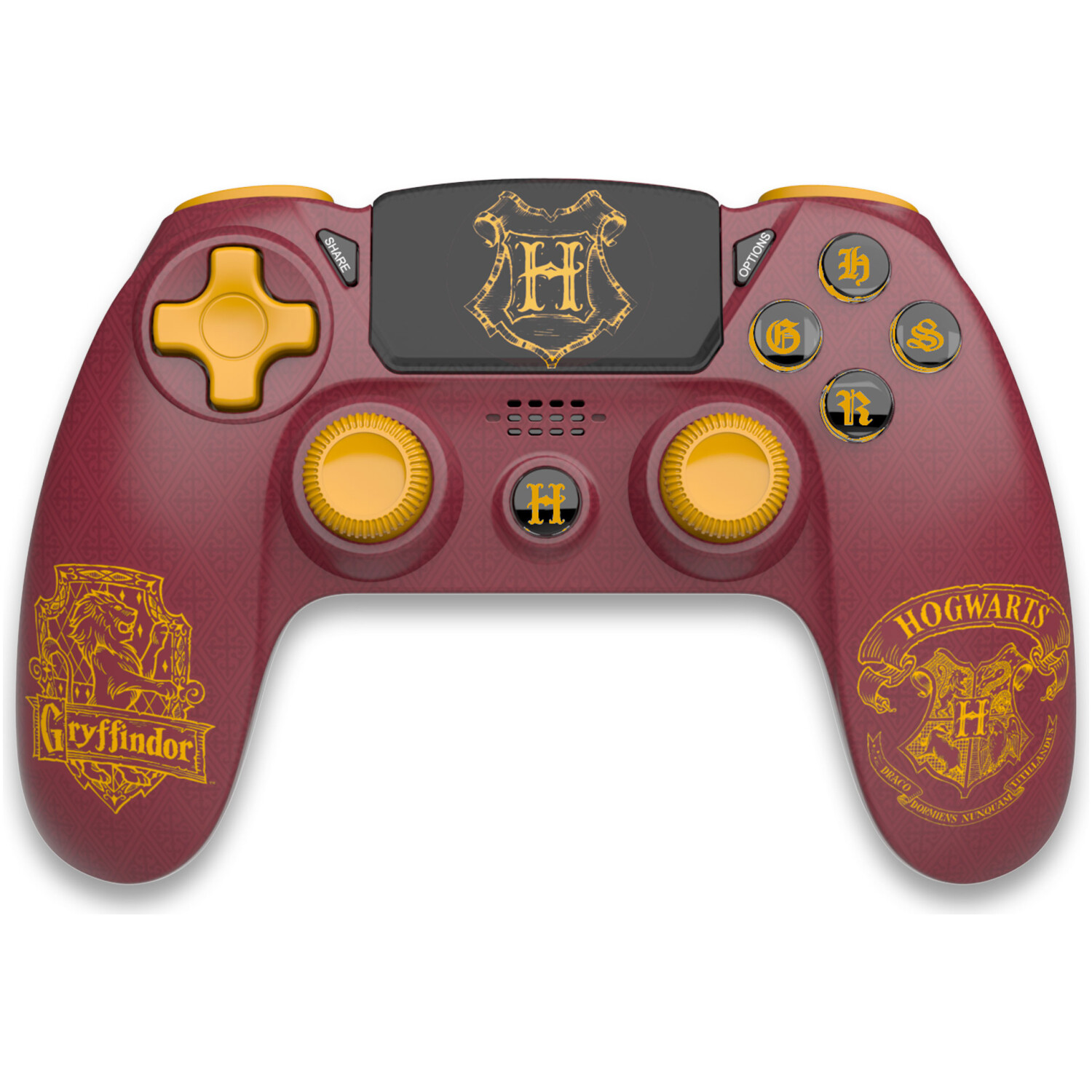 OFFICIAL HARRY POTTER - BREZŽIČNI PS4 KONTROLER - GRYFFINDOR - RDEČE BARVE