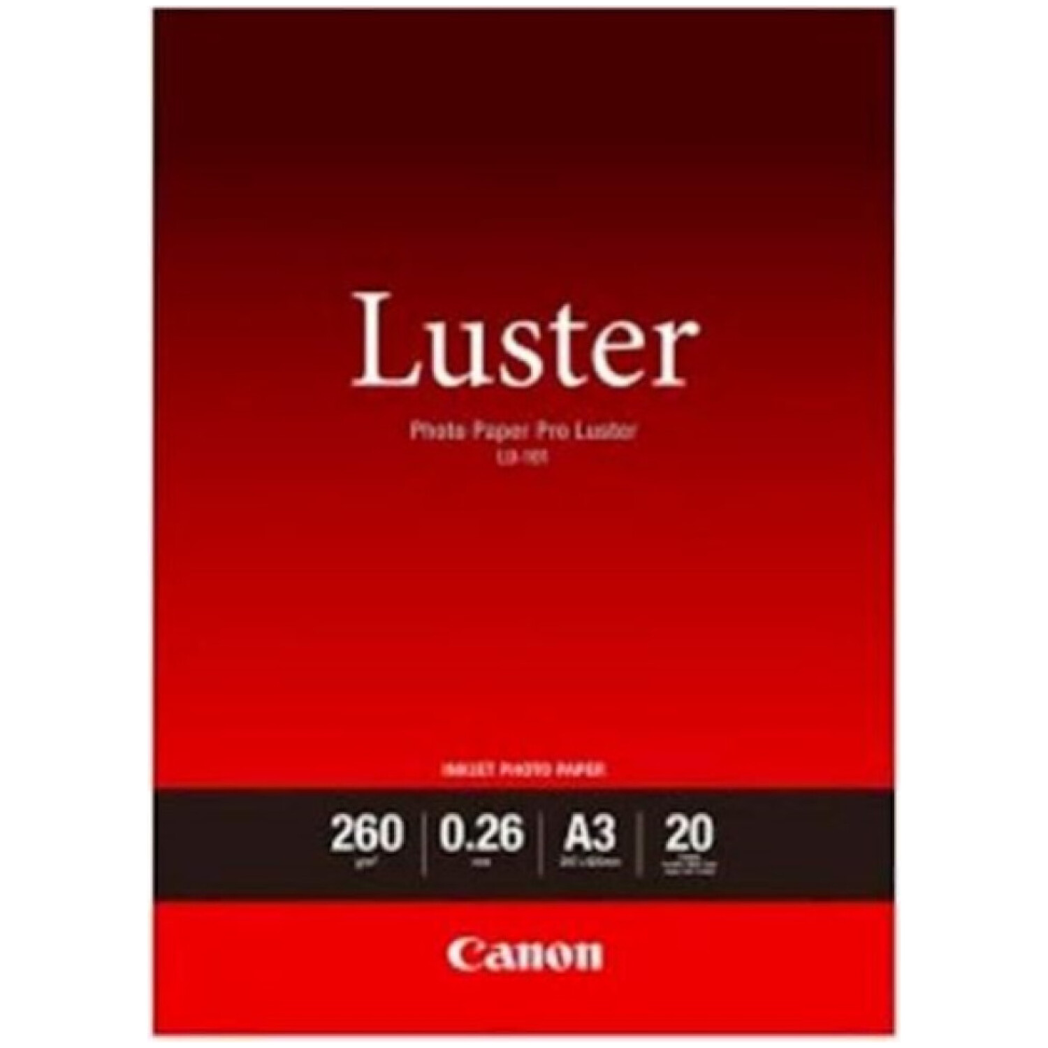 Papir CANON LU-101 A3+; A3+ / gloss / 260gsm / 20 listov