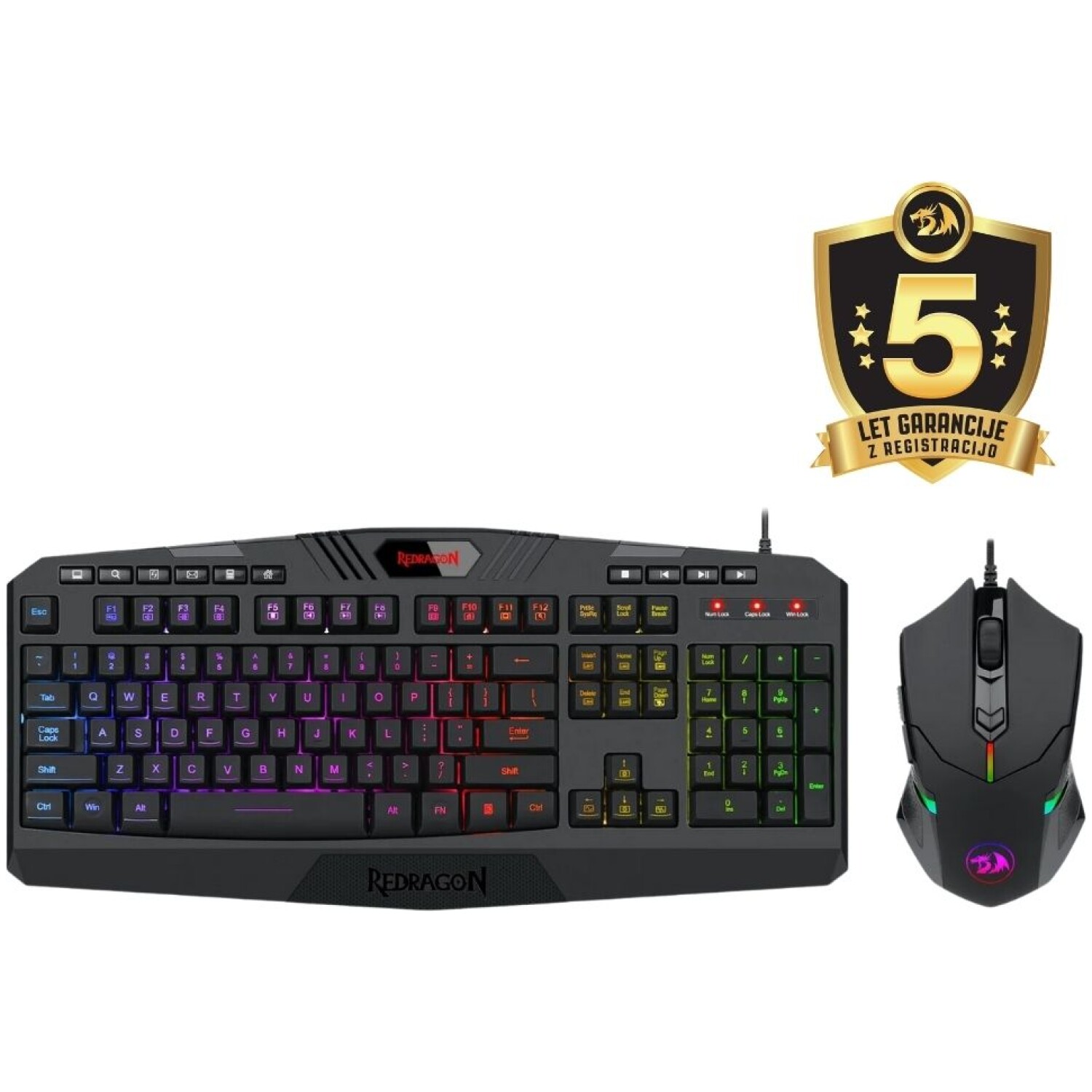 REDRAGON COMBO HARPE K503 RGB & M601 SET (2 IN 1)