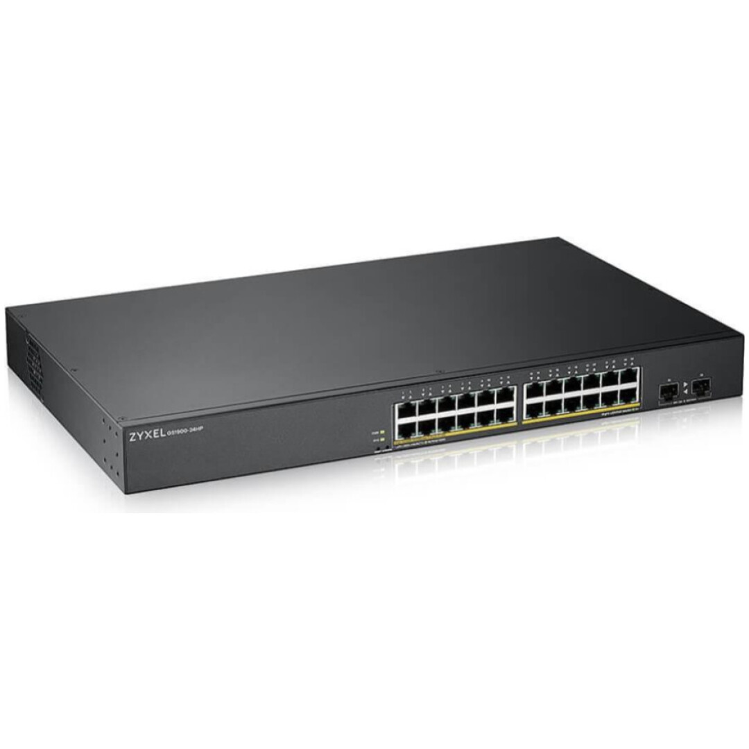 STIKALO 24-PORT 2xSFP ZyXEL 100/1000 PoE Managed Rackmount (GS190024HPV2-EU0101F)