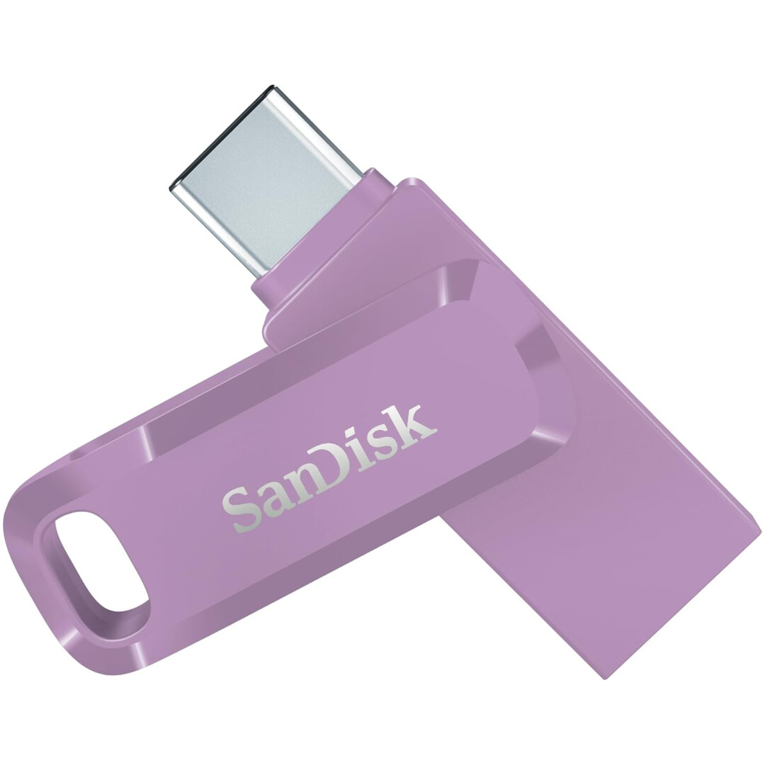 SanDisk USB 256GB Ultra Dual Drive Go USB Type-C 400MB/s sivka violičen