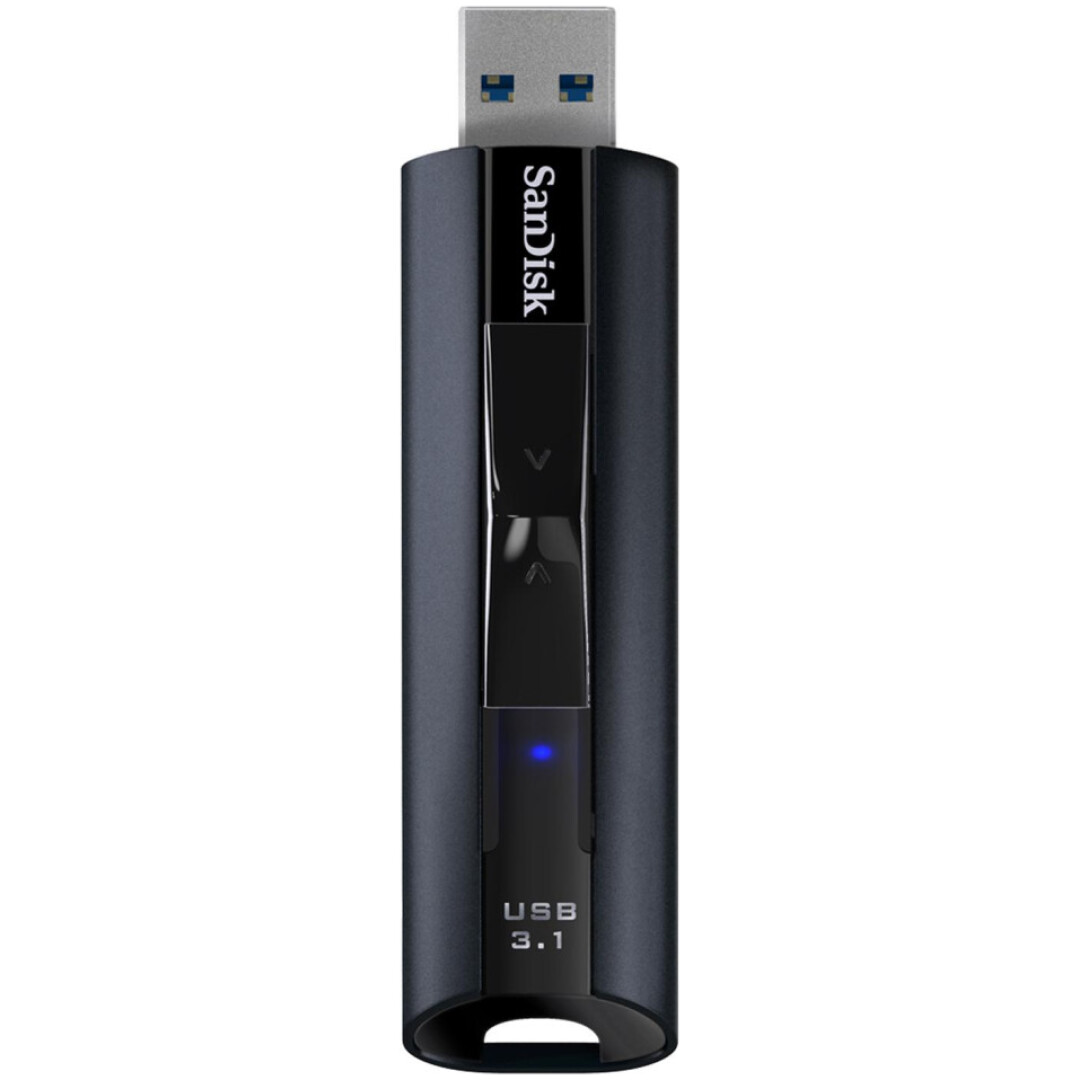 Spominski ključek 128GB USB 3.2 Sandisk Extreme PRO 420MB/s 380MB/s aluminij drsni črn (SDCZ880-128G-G46)