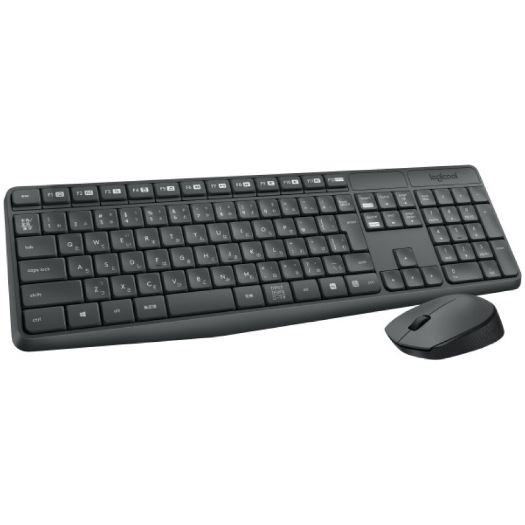 Tipkovnica in miš Logitech brezžična desktop MK235 SLO črna (920-008031)