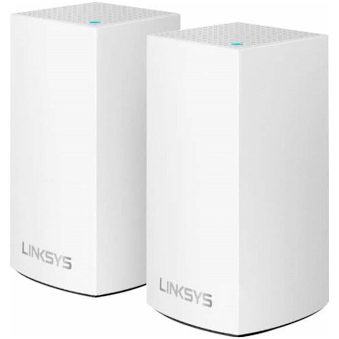 Usmerjevalnik brezžični mrežni sistem Linksys VELOP WiFi5 802.11ac AC1300 867Mb/s dualband MESH MU-MIMO 2xLAN 2x notranja antena (WHW0102-EU)