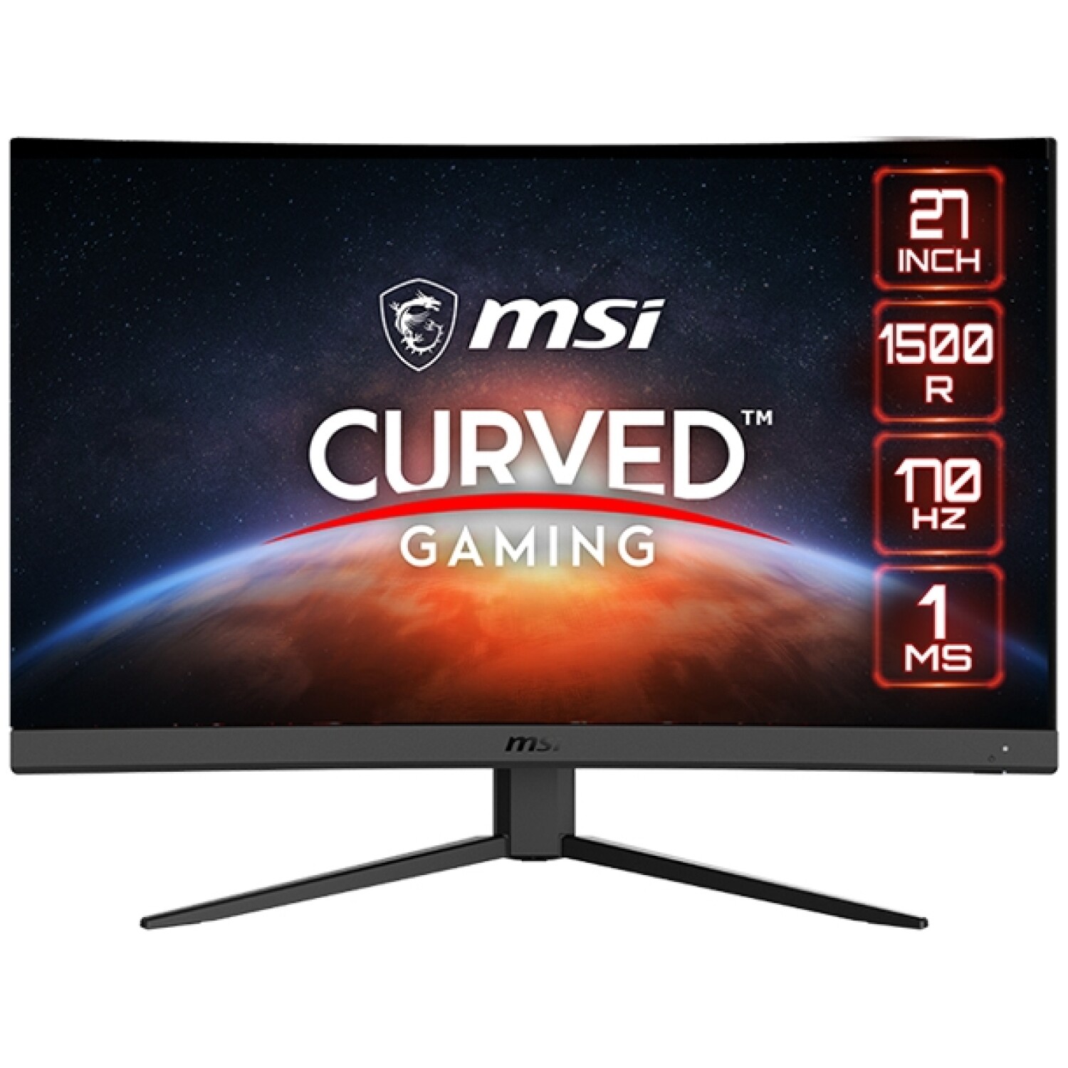 Zaslon MSI G27CQ4 E2 27" / WQHD / VA / 170Hz / 1ms MPRT / ukrivljen (črn)