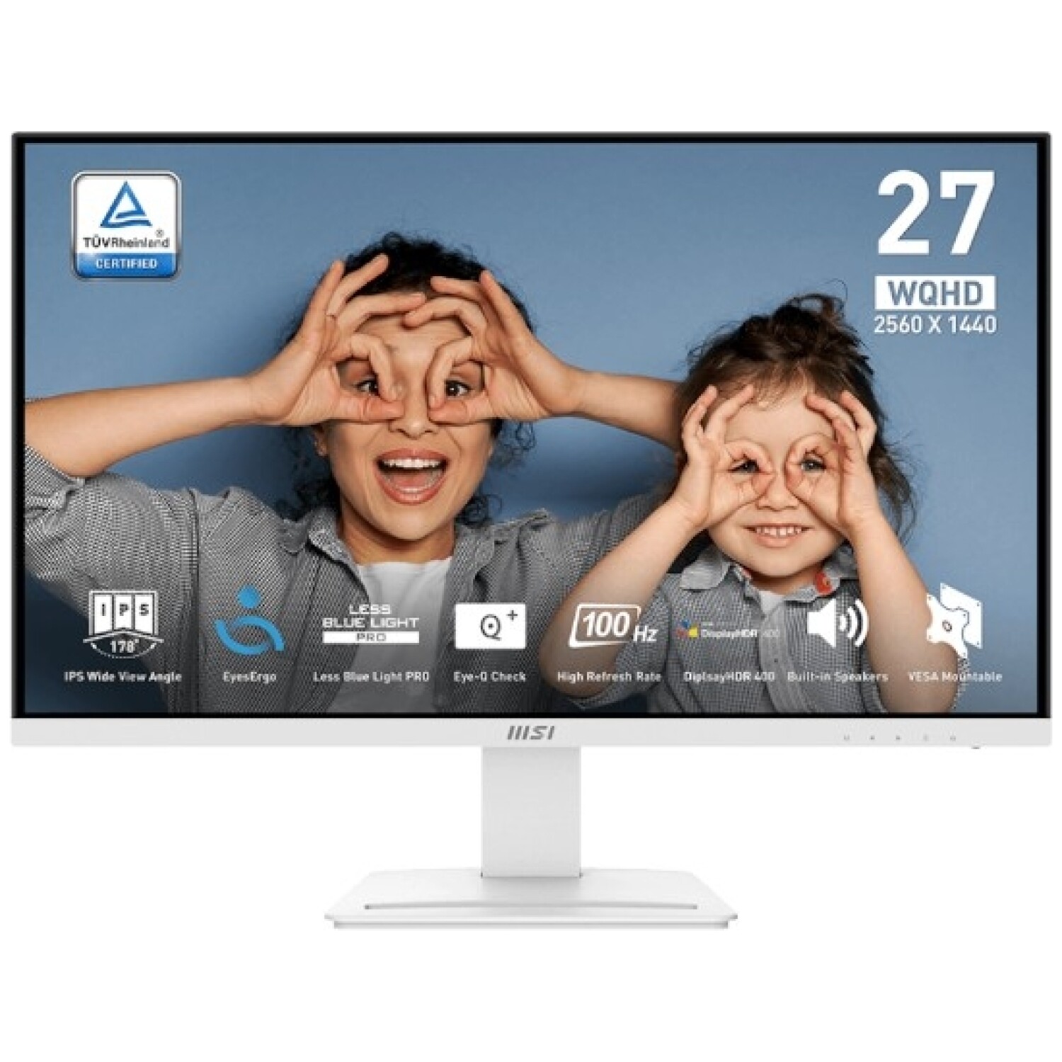 Zaslon MSI PRO MP273QW E2 27" / WQHD / IPS / 100Hz / 1ms MPRT (bel)