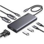 UGREEN 8v1 USB-C 4K priklopna postaja s 100W PD vhodom