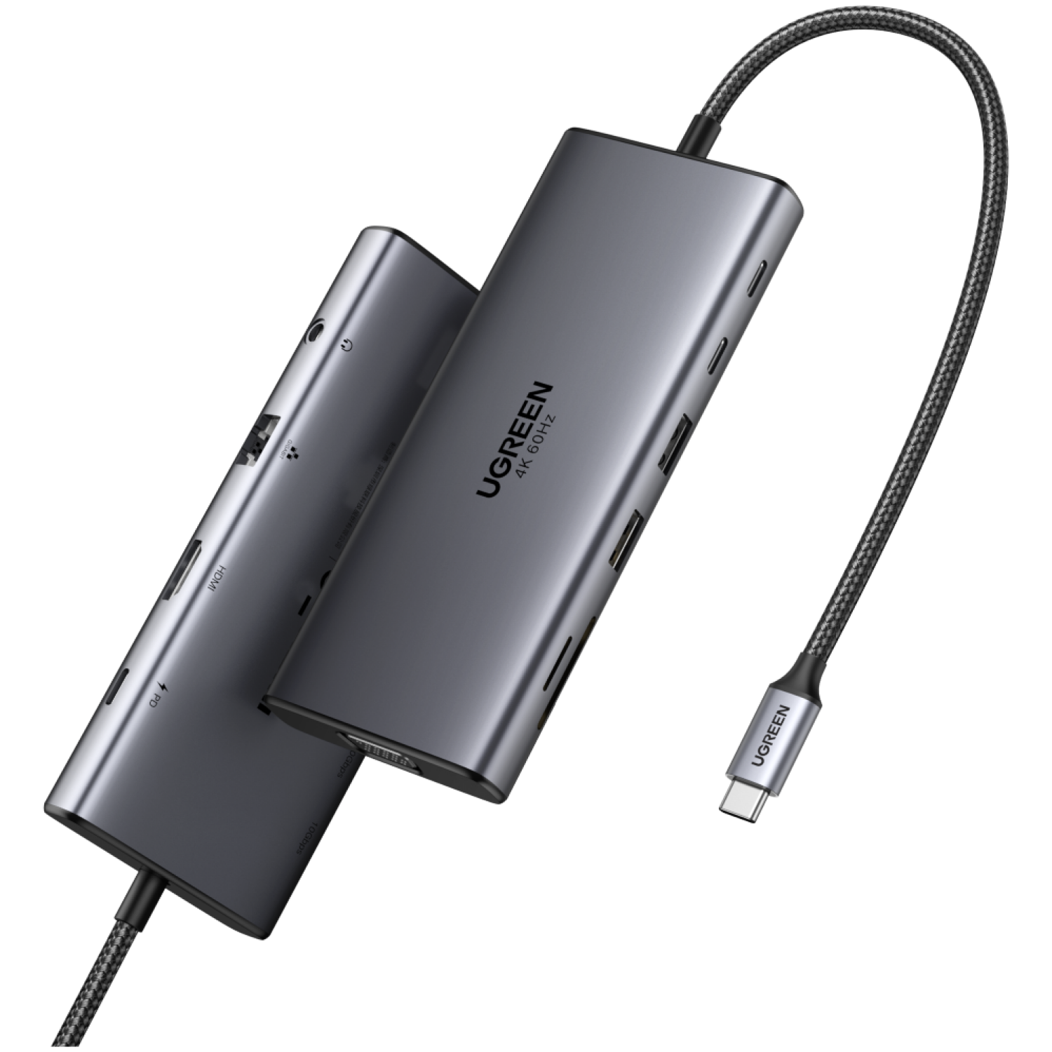 Ugreen 11v1 USB-C priklopna postaja s 100W PD vhodom