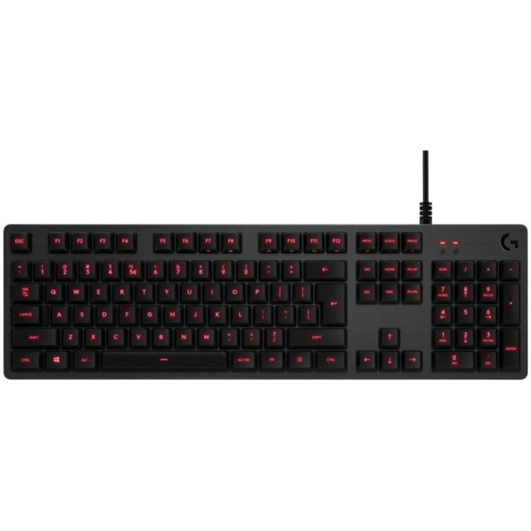 Tipkovnica Logitech USB gaming G413 karbon US international mehanska Romer-G osvetljena črna (920-008310-US)