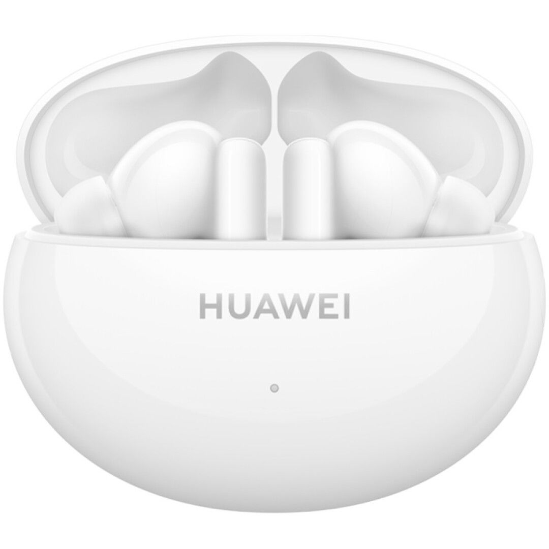 Slušalke brezžične Huawei ušesne z mikrofonom BT FreeBuds 5i bela ANC (Orange-T020 Ceramic White)